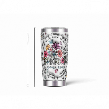 20oz Stainless Tumbler w/ Magnet Sliding Lid- Printed direct to Tumbler 384