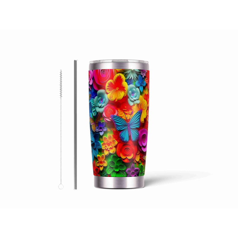 20oz Stainless Tumbler w/ Magnet Sliding Lid- Printed direct to Tumbler 385