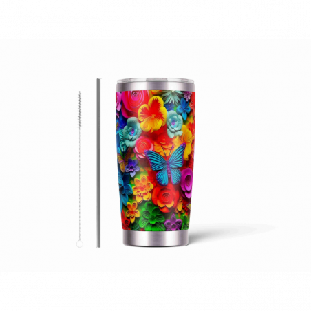 20oz Stainless Tumbler w/ Magnet Sliding Lid- Printed direct to Tumbler 385