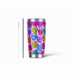 20oz Stainless Tumbler w/ Magnet Sliding Lid- Printed direct to Tumbler 387