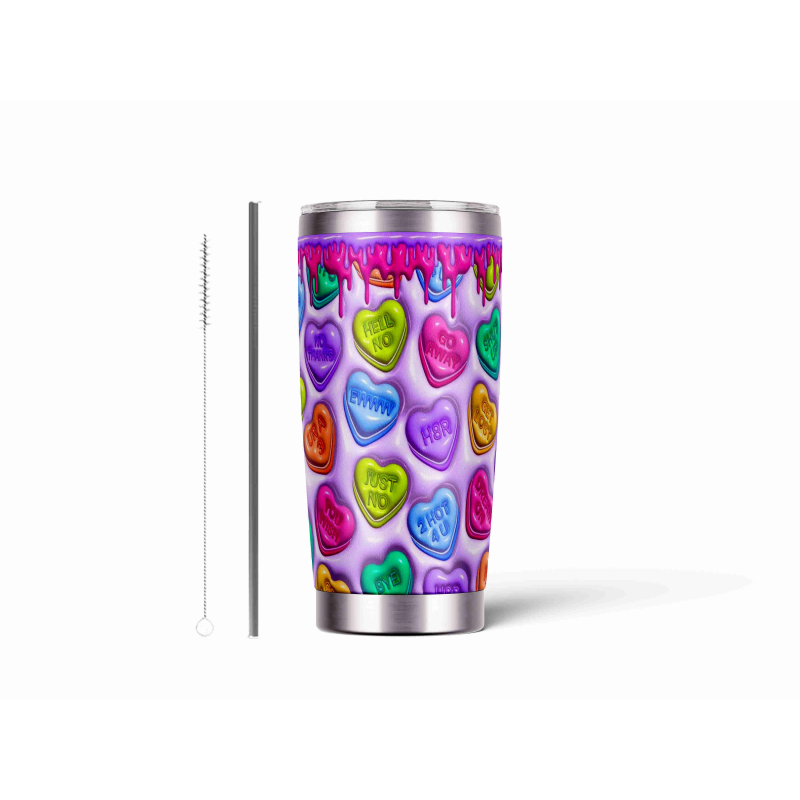20oz Stainless Tumbler w/ Magnet Sliding Lid- Printed direct to Tumbler 387
