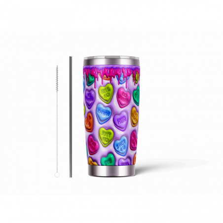 20oz Stainless Tumbler w/ Magnet Sliding Lid- Printed direct to Tumbler 387