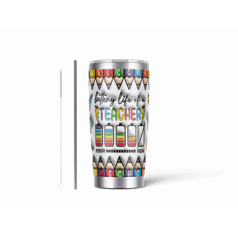 20oz Stainless Tumbler w/ Magnet Sliding Lid- Printed direct to Tumbler 412