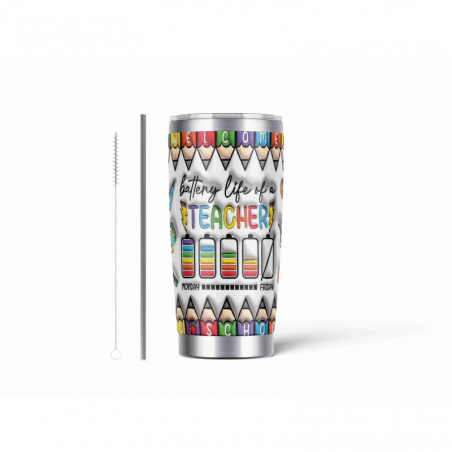 20oz Stainless Tumbler w/ Magnet Sliding Lid- Printed direct to Tumbler 412