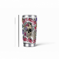 20oz Stainless Tumbler w/ Magnet Sliding Lid- Printed direct to Tumbler 423