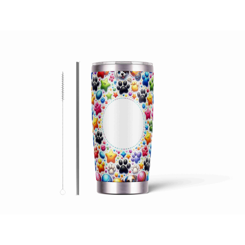 20oz Stainless Tumbler w/ Magnet Sliding Lid- Printed direct to Tumbler 424