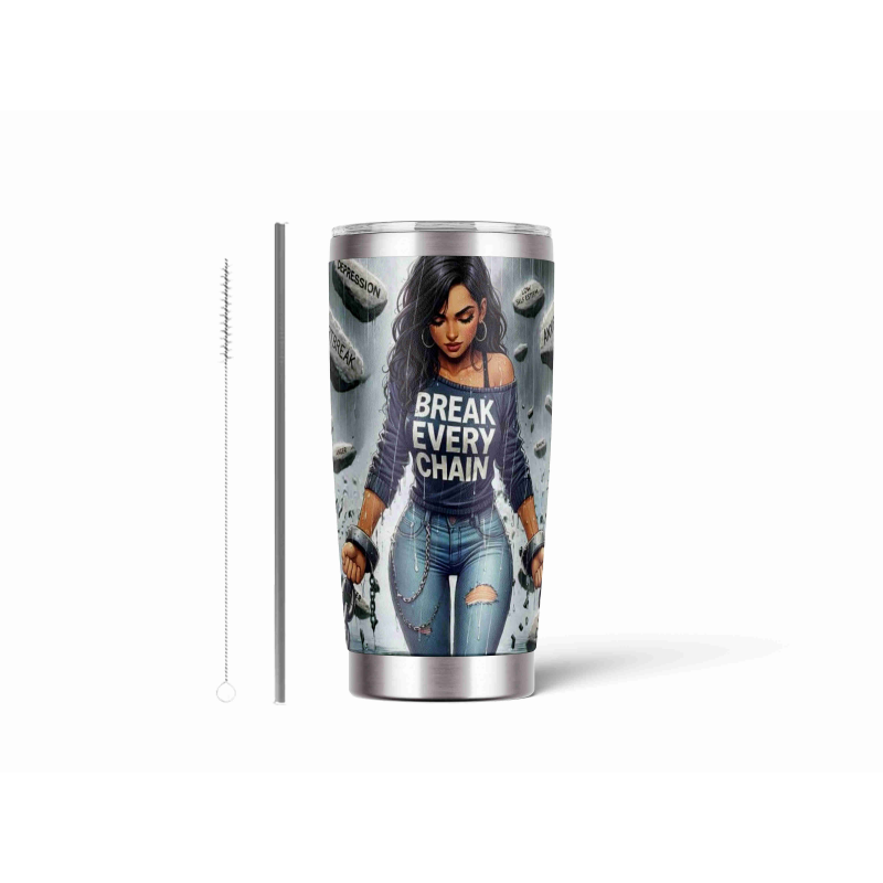 20oz Stainless Tumbler w/ Magnet Sliding Lid- Printed direct to Tumbler 474