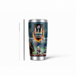 20oz Stainless Tumbler w/ Magnet Sliding Lid- Printed direct to Tumbler 536