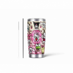 20oz Stainless Tumbler w/ Magnet Sliding Lid- Printed direct to Tumbler 548