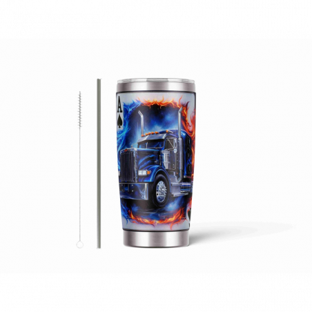 20oz Stainless Tumbler w/ Magnet Sliding Lid- Printed direct to Tumbler 670