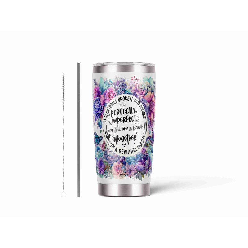20oz Stainless Tumbler w/ Magnet Sliding Lid- Printed direct to Tumbler 671