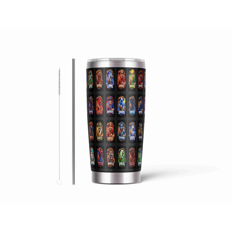 20oz Stainless Tumbler w/ Magnet Sliding Lid- Printed direct to Tumbler 672
