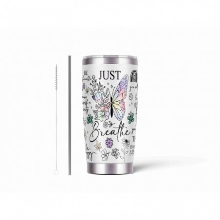 20oz Stainless Tumbler w/ Magnet Sliding Lid- Printed direct to Tumbler 703