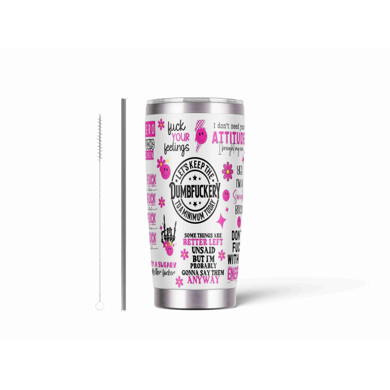 20oz Stainless Tumbler w/ Magnet Sliding Lid- Printed direct to Tumbler 725