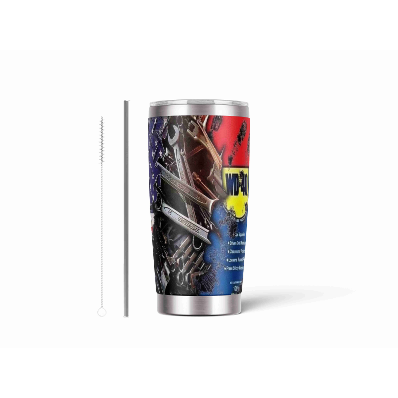 20oz Stainless Tumbler w/ Magnet Sliding Lid- Printed direct to Tumbler 734