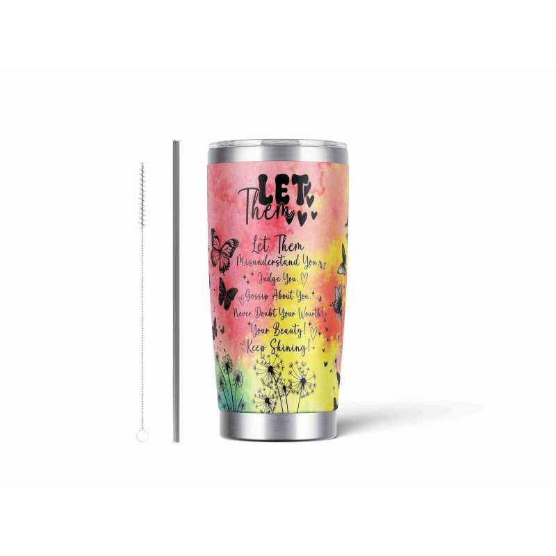 20oz Stainless Tumbler w/ Magnet Sliding Lid- Printed direct to Tumbler 740