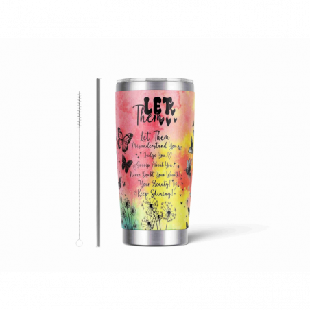 20oz Stainless Tumbler w/ Magnet Sliding Lid- Printed direct to Tumbler 740