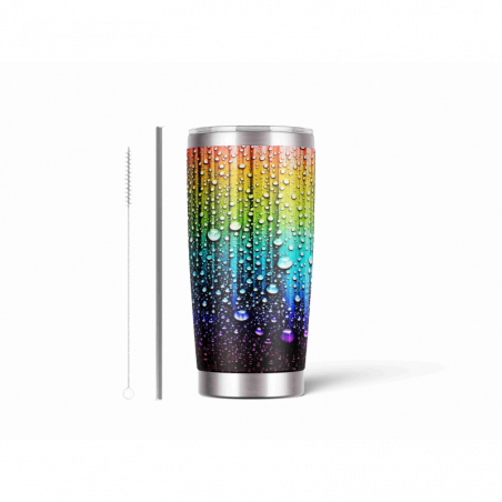 20oz Stainless Tumbler w/ Magnet Sliding Lid- Printed direct to Tumbler 801