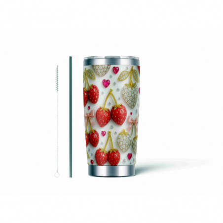 20oz Stainless Tumbler w/ Magnet Sliding Lid- Printed direct to Tumbler 834