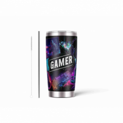 20oz Stainless Tumbler w/ Magnet Sliding Lid- Printed direct to Tumbler 836