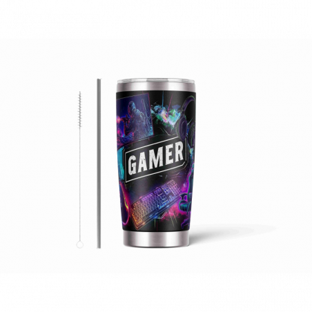 20oz Stainless Tumbler w/ Magnet Sliding Lid- Printed direct to Tumbler 836