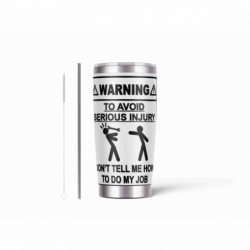 20oz Stainless Tumbler w/ Magnet Sliding Lid- Printed direct to Tumbler 851