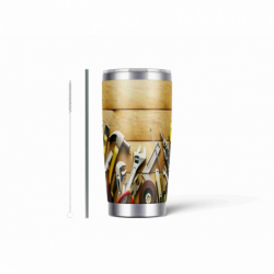 20oz Stainless Tumbler w/ Magnet Sliding Lid- Printed direct to Tumbler 893