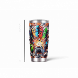 20oz Stainless Tumbler w/ Magnet Sliding Lid- Printed direct to Tumbler 896