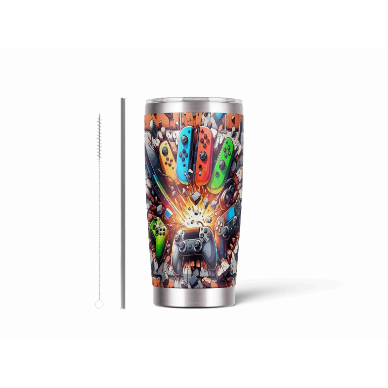 20oz Stainless Tumbler w/ Magnet Sliding Lid- Printed direct to Tumbler 896