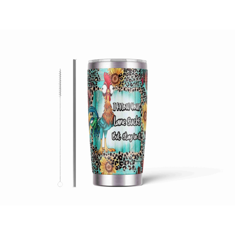 20oz Stainless Tumbler w/ Magnet Sliding Lid- Printed direct to Tumbler 968