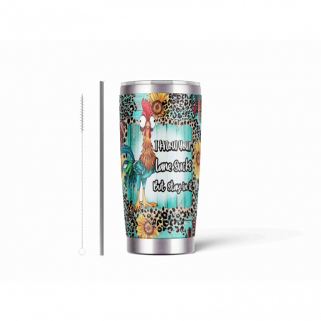 20oz Stainless Tumbler w/ Magnet Sliding Lid- Printed direct to Tumbler 968