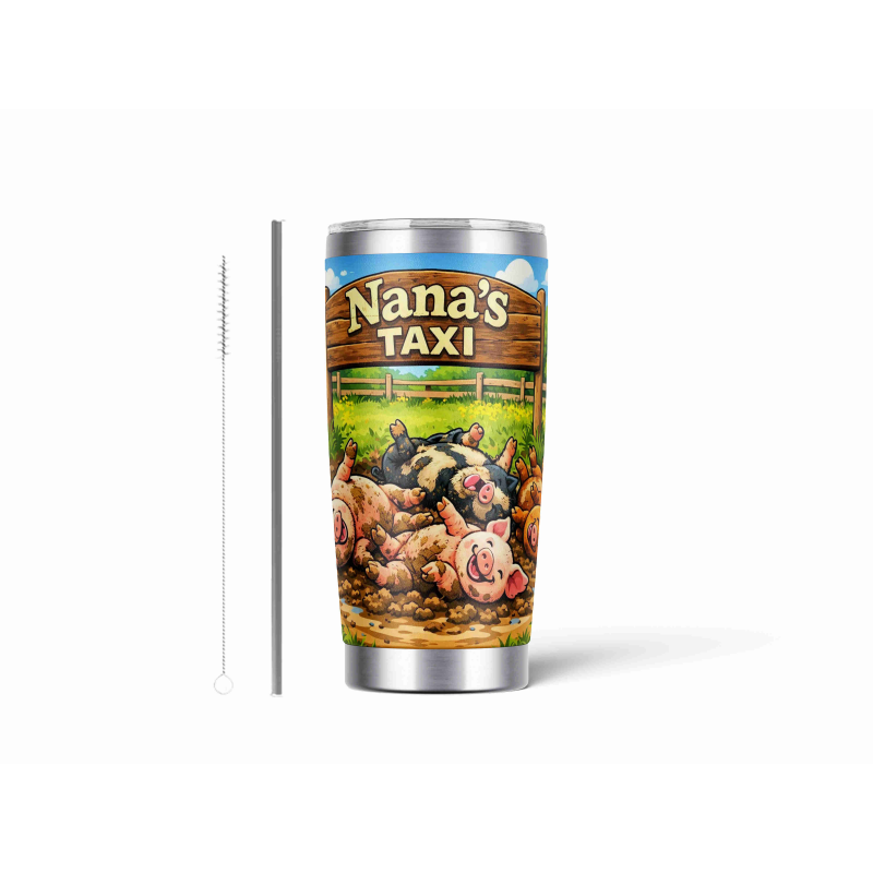 20oz Stainless Tumbler w/ Magnet Sliding Lid- Printed direct to Tumbler 982