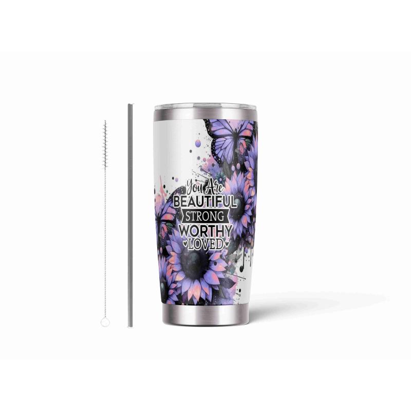 20oz Stainless Tumbler w/ Magnet Sliding Lid- Printed direct to Tumbler 986