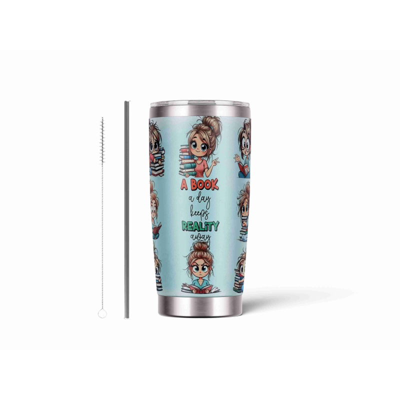 20oz Stainless Tumbler w/ Magnet Sliding Lid- Printed direct to Tumbler 1001
