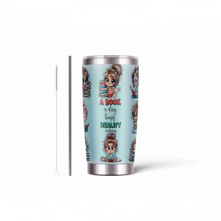 20oz Stainless Tumbler w/ Magnet Sliding Lid- Printed direct to Tumbler 1001