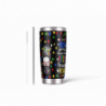 20oz Stainless Tumbler w/ Magnet Sliding Lid- Printed direct to Tumbler 1009