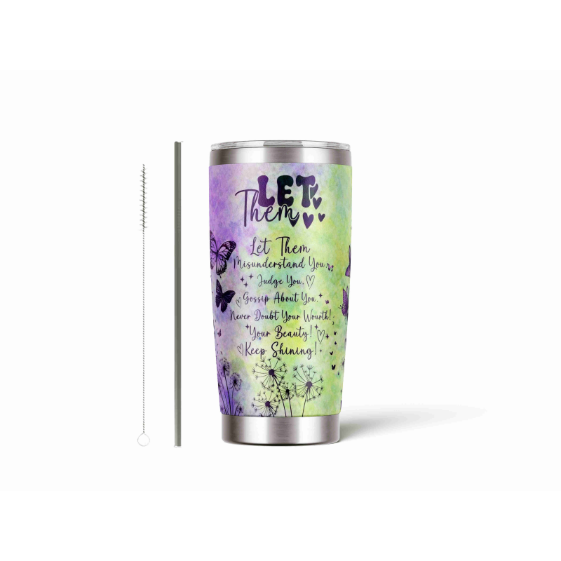 20oz Stainless Tumbler w/ Magnet Sliding Lid- Printed direct to Tumbler 1098