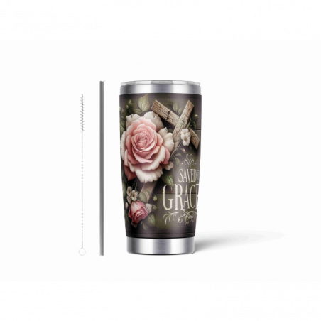 20oz Stainless Tumbler w/ Magnet Sliding Lid- Printed direct to Tumbler 1148