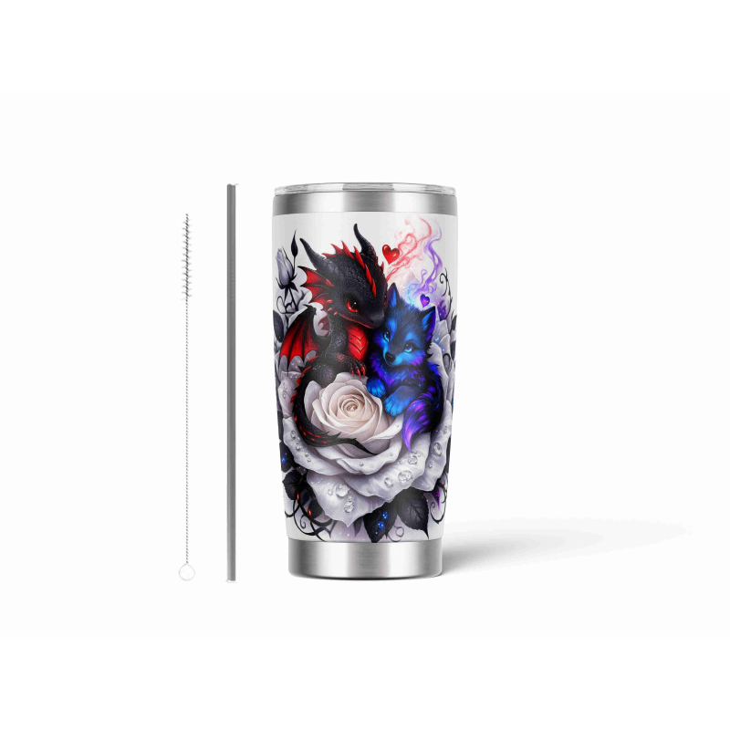 20oz Stainless Tumbler w/ Magnet Sliding Lid- Printed direct to Tumbler 1156