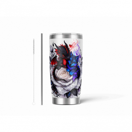 20oz Stainless Tumbler w/ Magnet Sliding Lid- Printed direct to Tumbler 1156