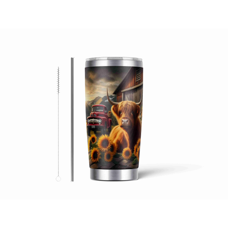 20oz Stainless Tumbler w/ Magnet Sliding Lid- Printed direct to Tumbler 1171