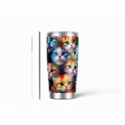 20oz Stainless Tumbler w/ Magnet Sliding Lid- Printed direct to Tumbler 1195