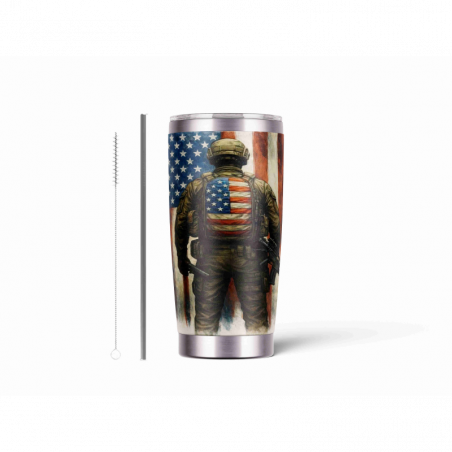 20oz Stainless Tumbler w/ Magnet Sliding Lid- Printed direct to Tumbler 1223