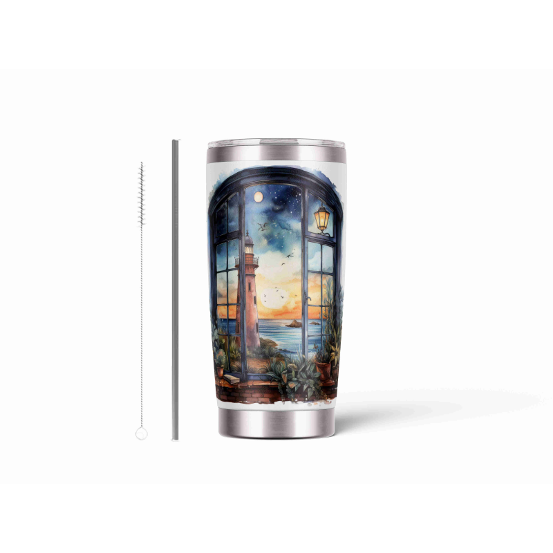 20oz Stainless Tumbler w/ Magnet Sliding Lid- Printed direct to Tumbler 1244