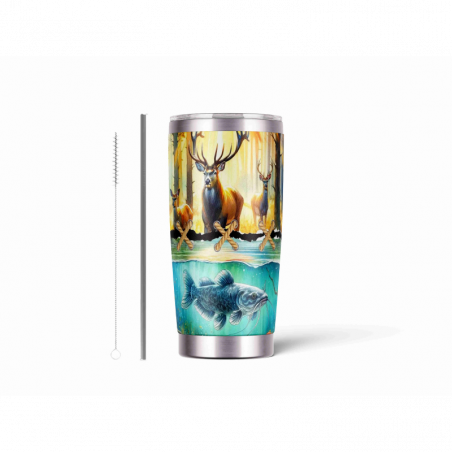20oz Stainless Tumbler w/ Magnet Sliding Lid- Printed direct to Tumbler 1345