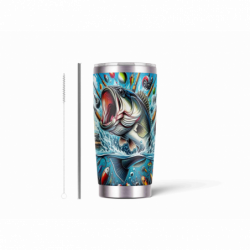 20oz Stainless Tumbler w/ Magnet Sliding Lid- Printed direct to Tumbler 1346