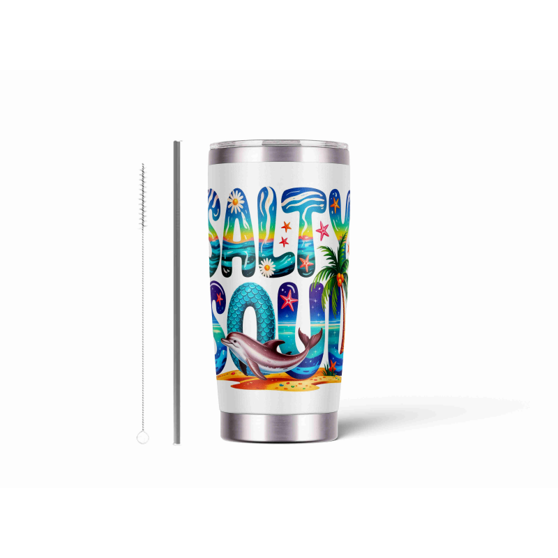 20oz Stainless Tumbler w/ Magnet Sliding Lid- Printed direct to Tumbler 1409