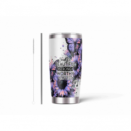 20oz Stainless Tumbler w/ Magnet Sliding Lid- Printed direct to Tumbler 1449