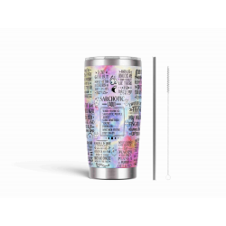 20oz Stainless Tumbler w/ Magnet Sliding Lid- Printed direct to Tumbler 789