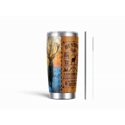 20oz Stainless Tumbler w/ Magnet Sliding Lid- Printed direct to Tumbler 888